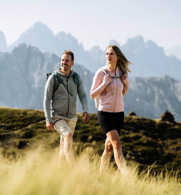 Round trail hike across Mount Gabler to the lodge Rossalm