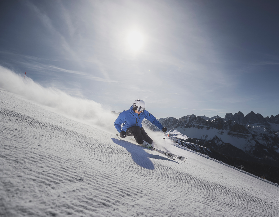 Skifahren plose winter